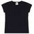 T-SHIRT EM MEIA MALHA PRETO DUZIZO