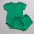 CONJUNTO BODY VERDE BANDEIRA BABY LOVE