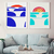 Composição com 2 Quadros Decorativos - Ondas Grandes + Verão