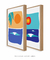 Composição com 2 Quadros Decorativos - Secret Waves + Sea - loja online