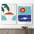 Composição com 2 Quadros Decorativos - Surfe + Sea