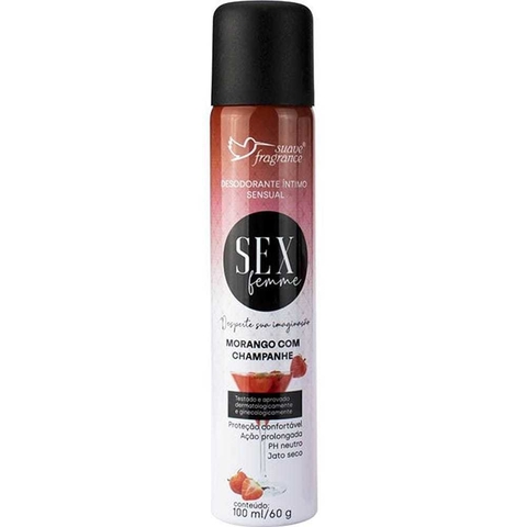 DESODORANTE INTIMO MORANGO COM CHAMPANHE SUAVE FRAGANCE