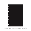 Refil Folhas Pretas para Caderno de Disco - Octo