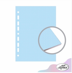 Bloco fichário colegial candy colors pontilhado - universal - Pink Blue Paper