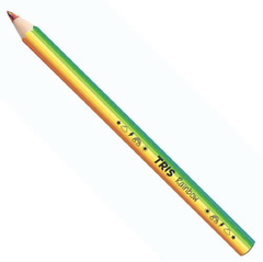 Lapis De Cor Jumbo Rainbow Multicolor Tris - Pink Blue Paper