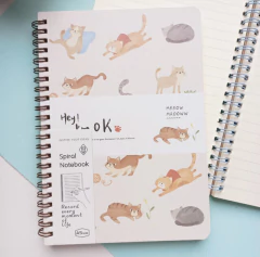 Caderno Fofo Pautado Gatinhos Divertidos