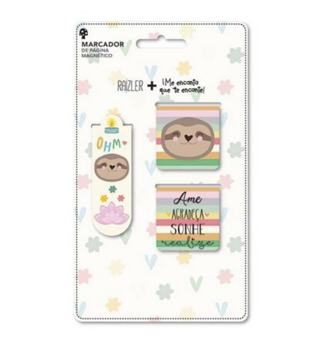 Marca página magnético Preguiça
