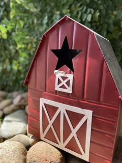 Rancho 28x16x23cm - Metal Vermelho - Atelier Solighetto