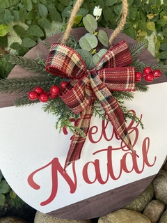 Arranjo Natalino 35cm - Branco - comprar online