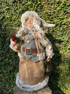 Mamãe Noel Lenhador 45cm - Em pé - comprar online