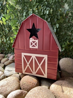 Rancho 28x16x23cm - Metal Vermelho