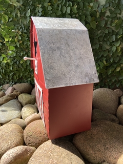 Rancho 28x16x23cm - Metal Vermelho - comprar online