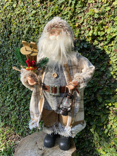 Papai Noel Lenhador 45cm - Em pé - Atelier Solighetto
