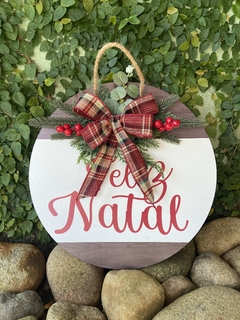 Arranjo Natalino 35cm - Branco - comprar online