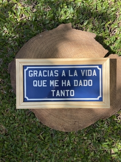 Quadro Azulejo - Gracias a la Vida
