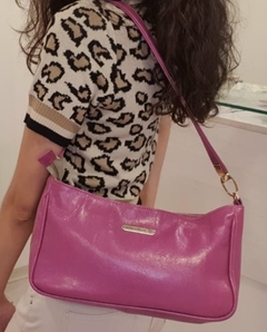 Bolsa Couro Croco com alças médias LuaMe - comprar online