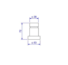 Acabamento Registro Pressão Chuveiro Cubo Black Matte Deca - comprar online