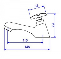 Torneira Para Banheiro Max Bica Baixa Cromado Deca 1197.C34 - comprar online