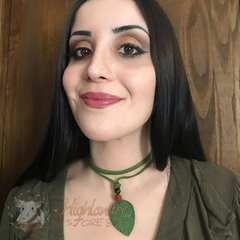 Imagem do Choker/ Colar de Folha Natural Grande