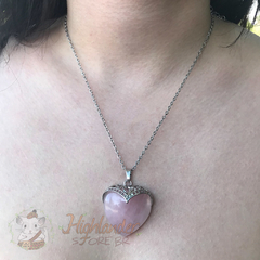 Colar Coração Valente em pedra natural - loja online