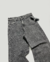 Jean wide leg gris