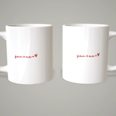 CANECAS MINIMALISTAS - NAMORADOS - loja online