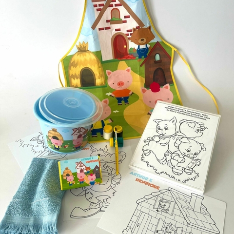 KIT AVENTAL COM PINTURA