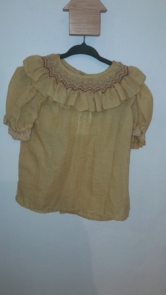 BLUSAS PUNTO SMOCK MANGAS CORTAS - comprar online