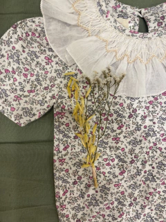 BODY LIBERTY CON CUELLO PUNTO SMOCK - comprar online