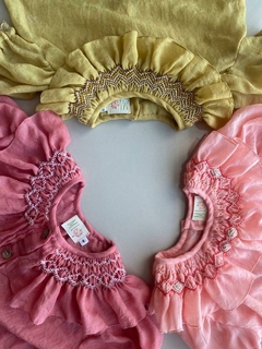 BLUSAS PUNTO SMOCK MANGAS CORTAS