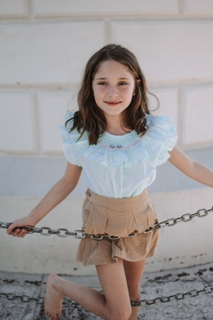 BLUSAS PUNTO SMOCK MANGAS CORTAS - comprar online