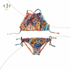 Biquini Frente Unica Chemise Laranja