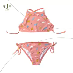 Biquini Frente Unica Rosa Tintas