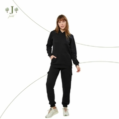 Calca Jogger Espiguette Preta