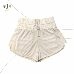 Shorts Elastico Atoalhado Adulto Branco