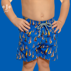 Beach Shorts Adulto Barco A Vela Azul na internet