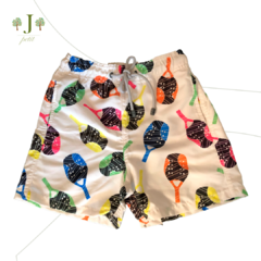 Beach Shorts Adulto Beach Tenis Branco