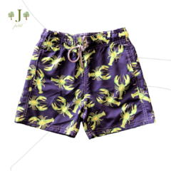 Beach Shorts Adulto Lagosta Verde