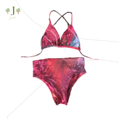 Biquini Hot Pants Adulto Poa