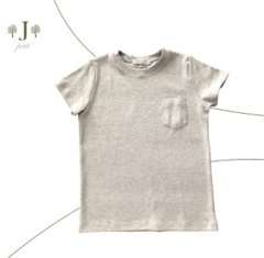 Camiseta Bolso Masculina Cinza - comprar online