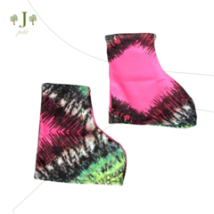 Capa Patins Rosa E Verde