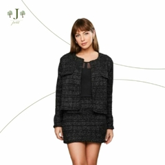 Conjunto Tweed Preto