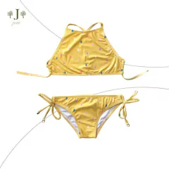 Biquini Frente Unica Picole Amarelo