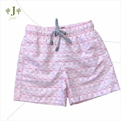 Beach Shorts Adulto Geometrico Rosa