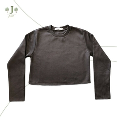 Moletom Cropped Preto
