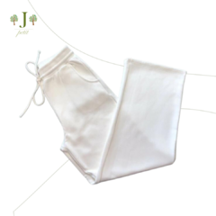 Calca Moletom Pantalona Branca - comprar online