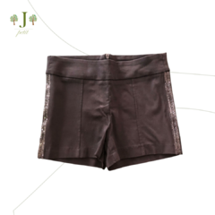 Shorts Alfaiataria Adulto Preto Com Strass - comprar online