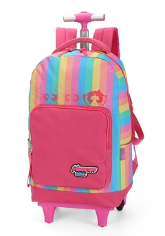 Mochila Rodas Escolar Meninas Superpoderosas Luxcel - Moda feminina: bolsas, carteiras, acessórios. Bela Vitória