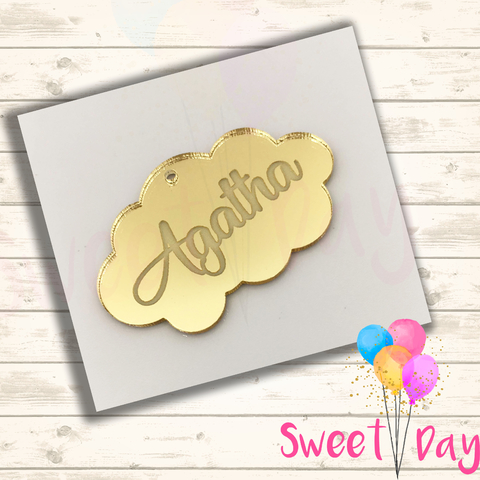 Tag nuvem com nome (10 peças)