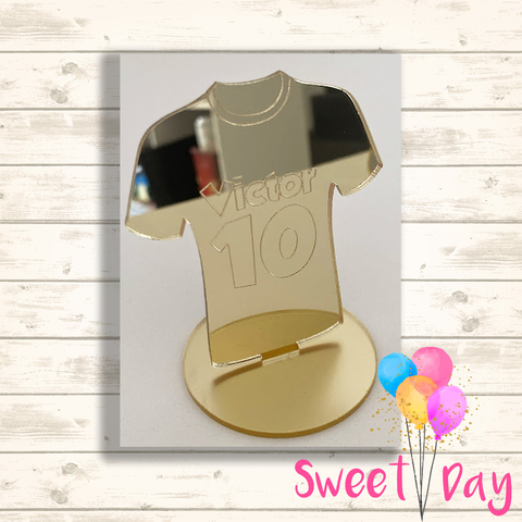 Aplique Camisa futebol com nome e base 5 cm (05 peças)